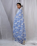 Rimi Ivory Hand Block Printed Saree-BAD