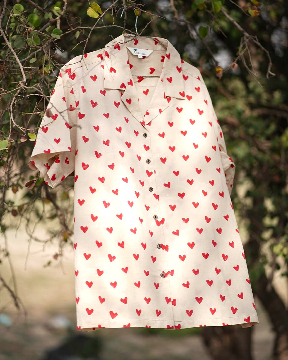 Dil De Ke Dekho Handblock Printed Cotton Men's Shirt