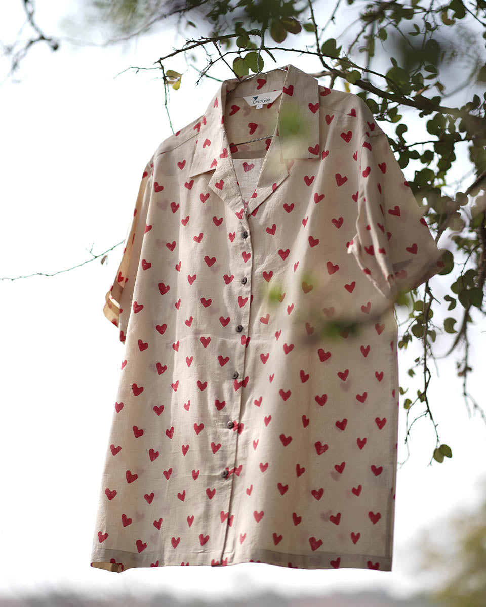 Dil De Ke Dekho Handblock Printed Cotton Men's Shirt