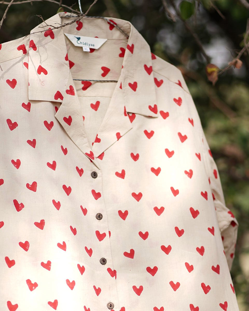 Dil De Ke Dekho Handblock Printed Cotton Men's Shirt