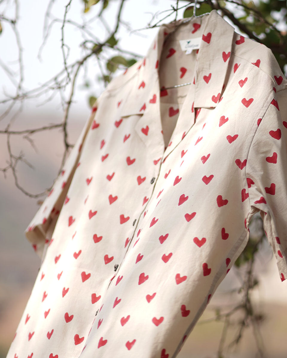 Dil De Ke Dekho Handblock Printed Cotton Men's Shirt