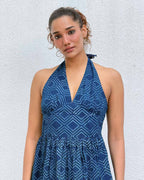 BohÃ¨me Blockprinted Cotton Dress