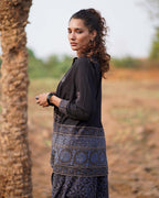 Casa Blanca Lily Blockprinted Cotton Top-WWB