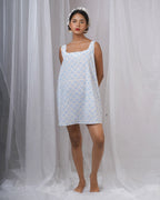 Taru Ivory Hand Block Printed Dress-BAD