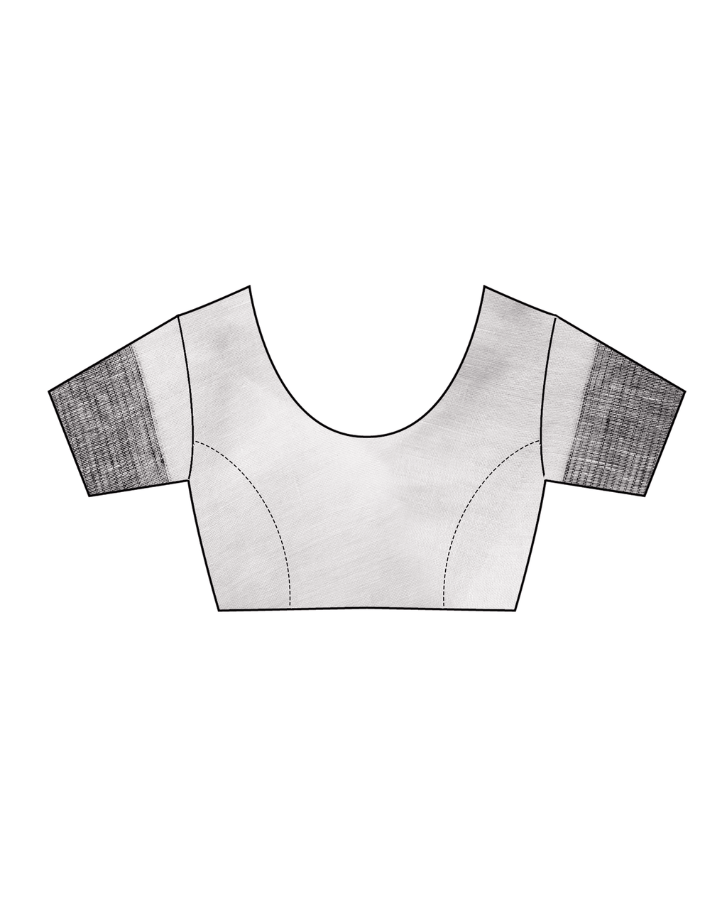 Selene Handwoven Linen Saree- Stardust