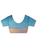 Chase Light Violet Handwoven Linen Saree - TARA