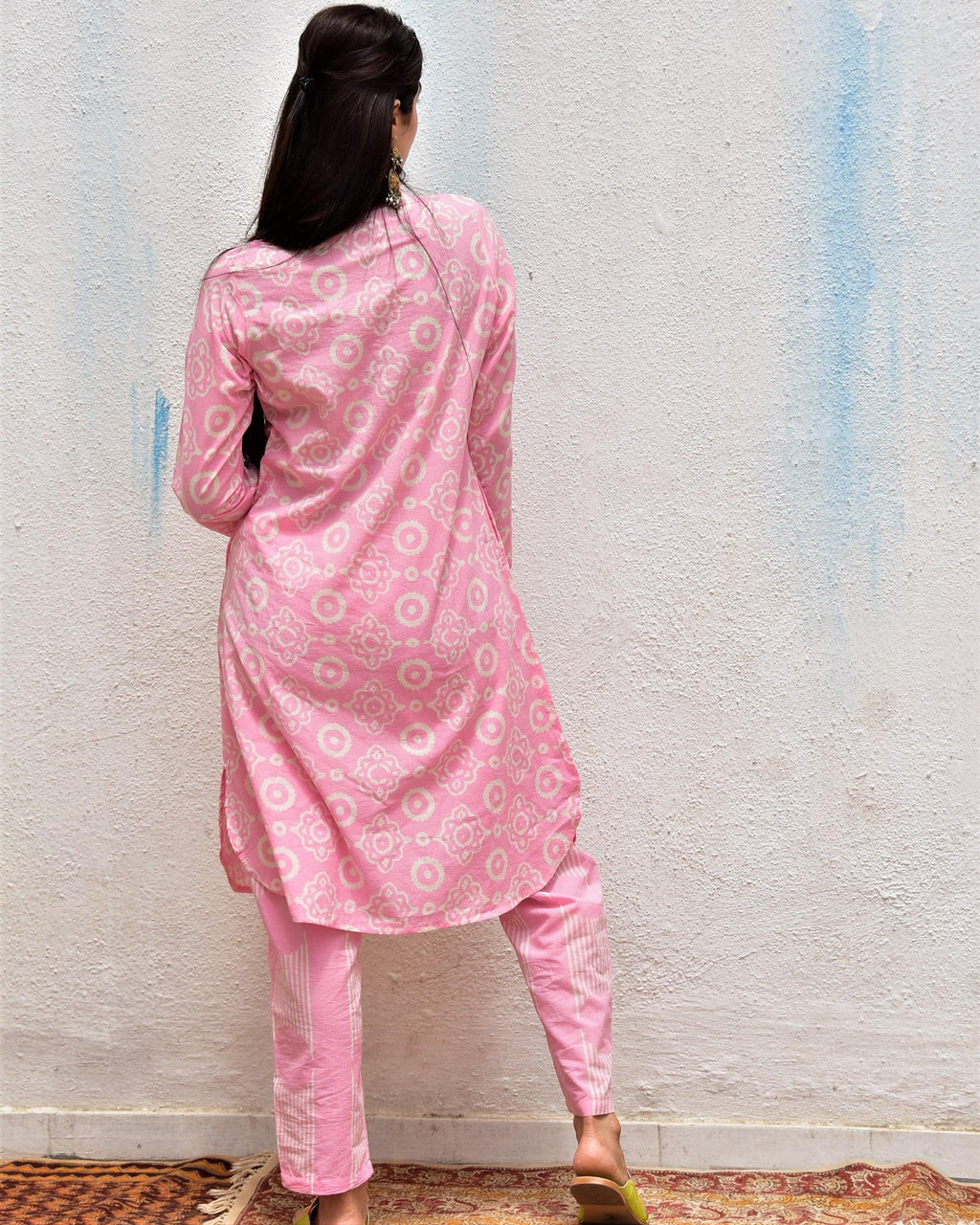 Nazneen Handblockprinted Cotton Kurta Set Of 2-Sor