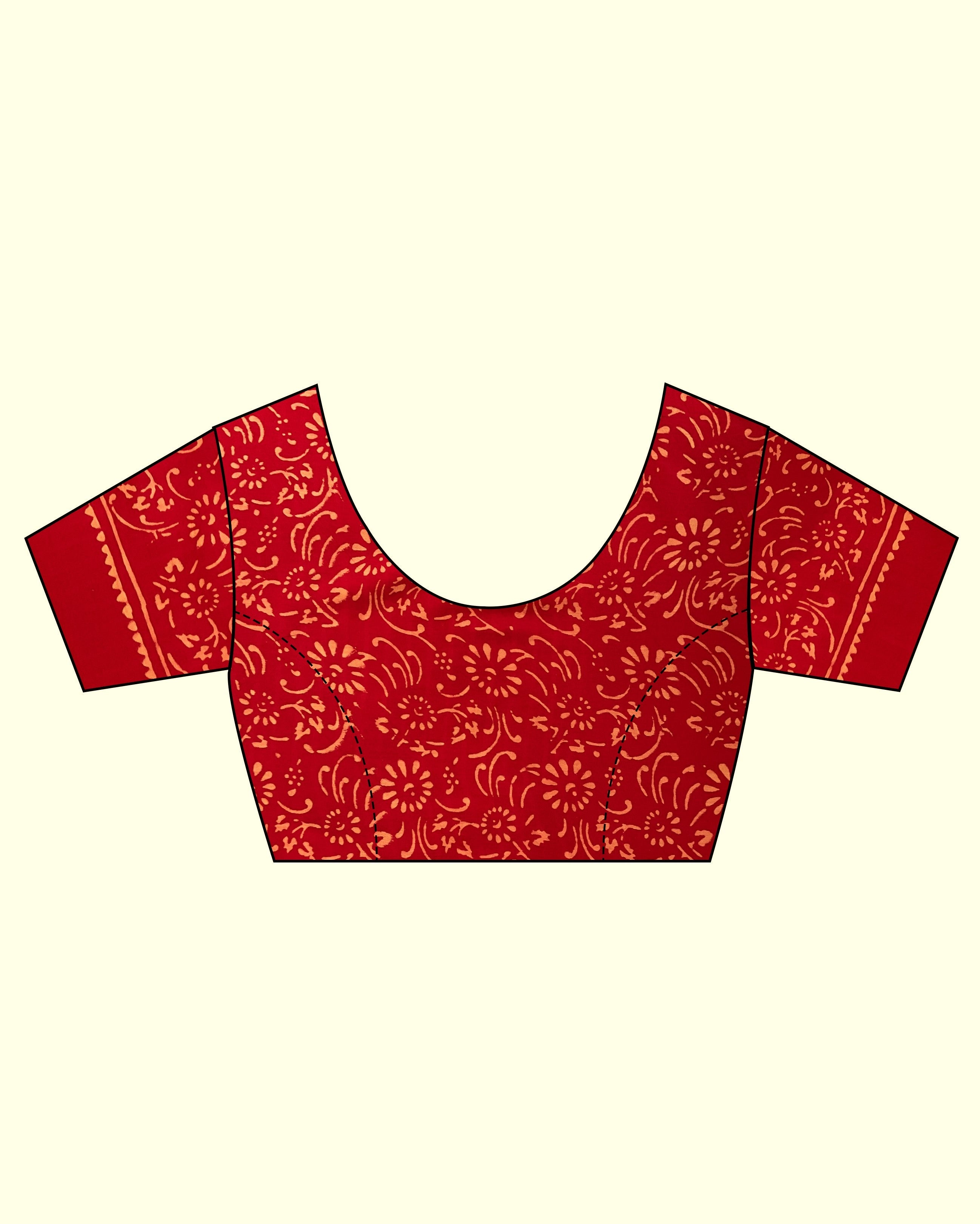 cotton sarees | blouse sleeves design | cotton saree for women | Saree for women | Saree | Chidiyaa
