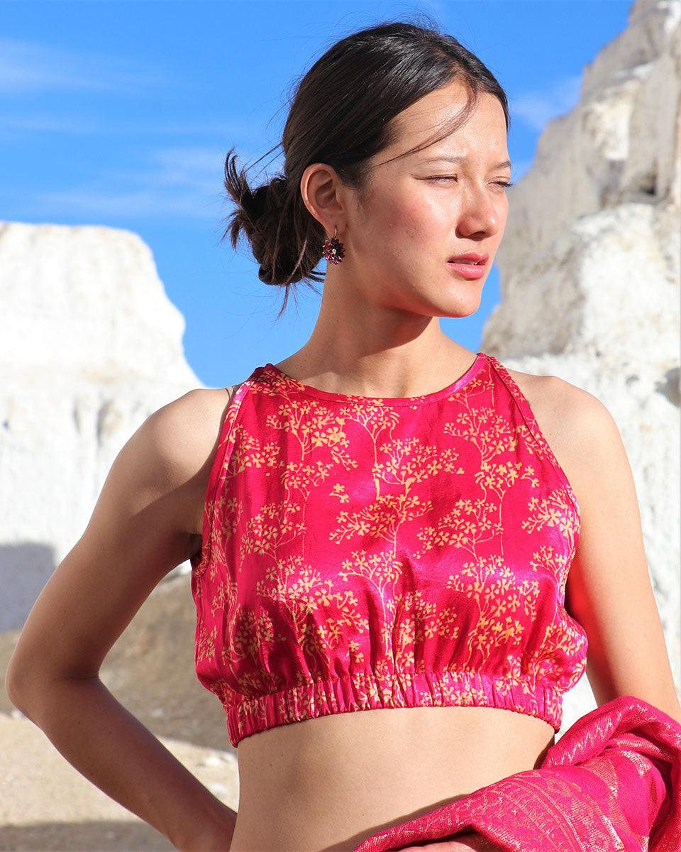 Blouse | Blouses | Silk blouse | Mashru Silk | Chidiyaa