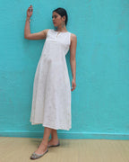 Ziva Cotton Dress - Safed