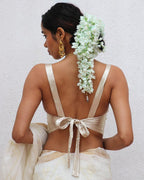 Daphne Cream Mashru Silk Blouse