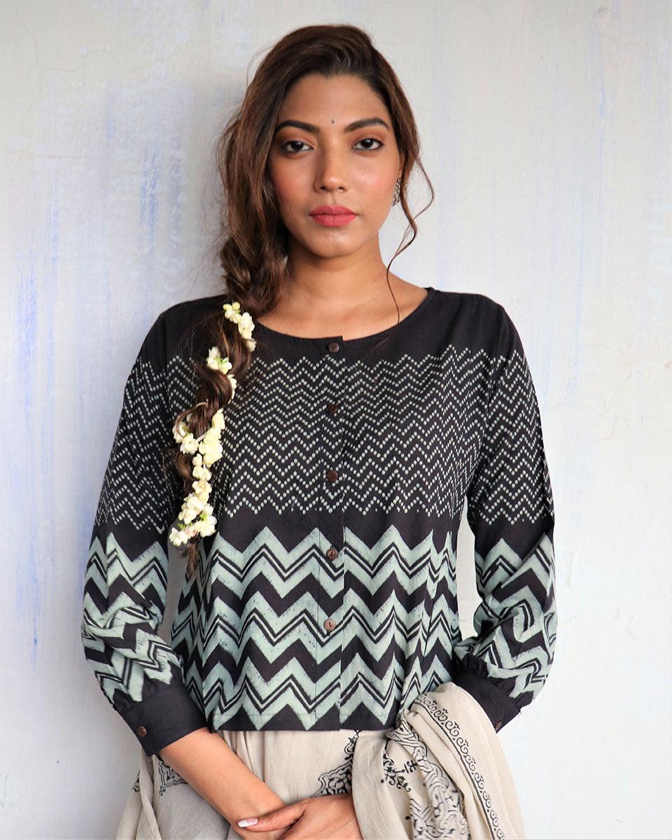 Blouse design | Cotton blouse black | Blouse Sleeves design | designer blouse | Chidiyaa