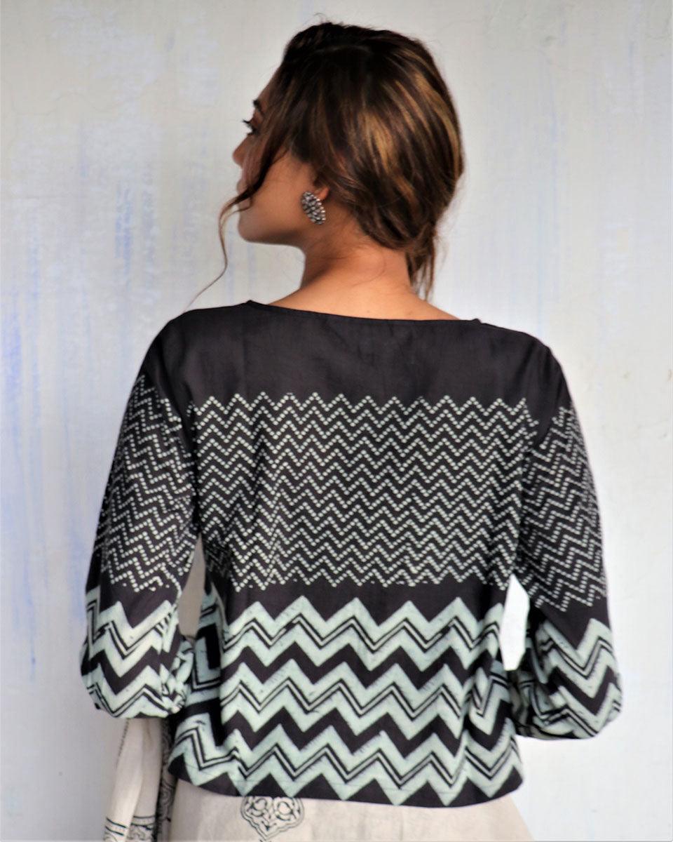 Blouse design | Cotton blouse black | Blouse Sleeves design | designer blouse | Chidiyaa