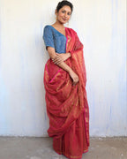 blouse designs for linen saree | linen saree | saree | chidiyaa