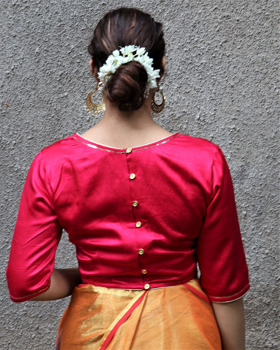 Anagha Mashru Silk Blouse - Chandani