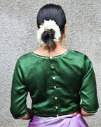 Anika Mashru Silk Blouse - Chandani