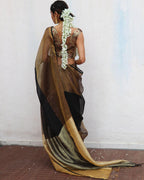Urvashi Handwoven Linen Zari Saree