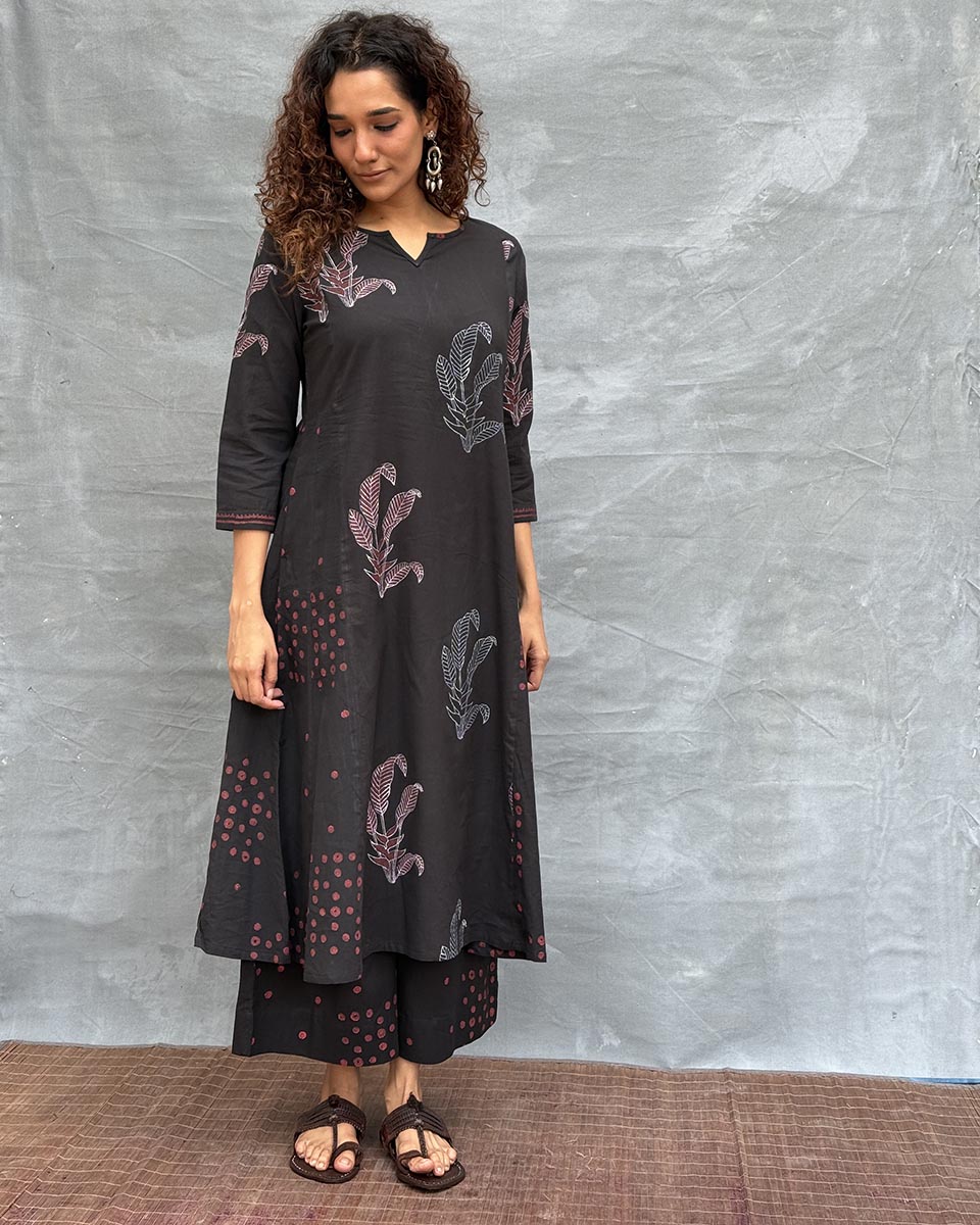 Dewlit Glow Blockprinted Cotton Kurti
