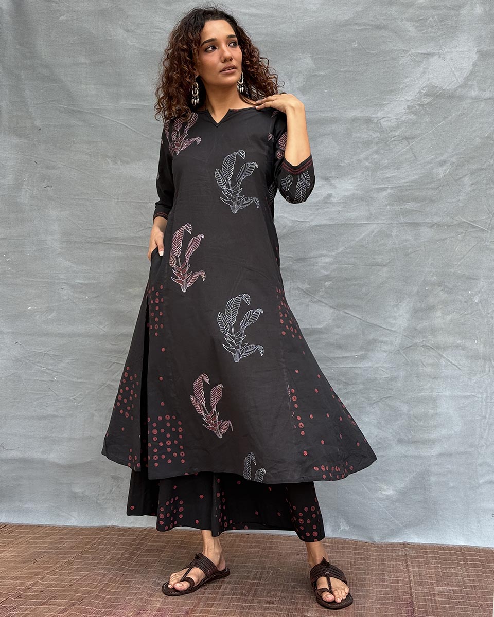 Dewlit Glow Blockprinted Cotton Kurti