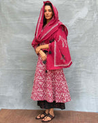 Hues of Horizon Blockprinted Cotton Dupatta