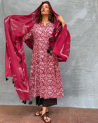 Hues of Horizon Blockprinted Cotton Dupatta