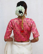 Nuria Pink Brocade Blouse