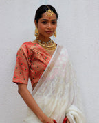 Idalia Red Brocade Blouse