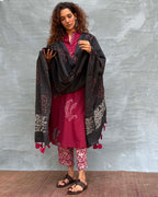 Hymn of Hills Blockprinted Cotton Dupatta