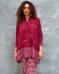Chirp of Dawn Blockprinted Cotton Top