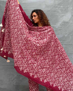 Melody of Meadows Blockprinted Cotton Dupatta