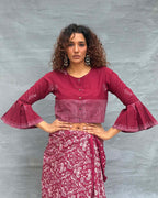 Meadow Blockprinted Cotton Blouse