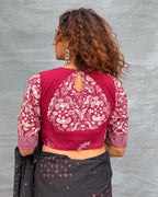 Bloom Blockprinted Cotton Blouse - Soil