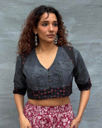 Flow of Seasons Blockprinted Cotton Blouse