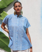 Tops | Tops for women | Tops on jeans | Tops on skirt | Cotton top blue | Chidiyaa