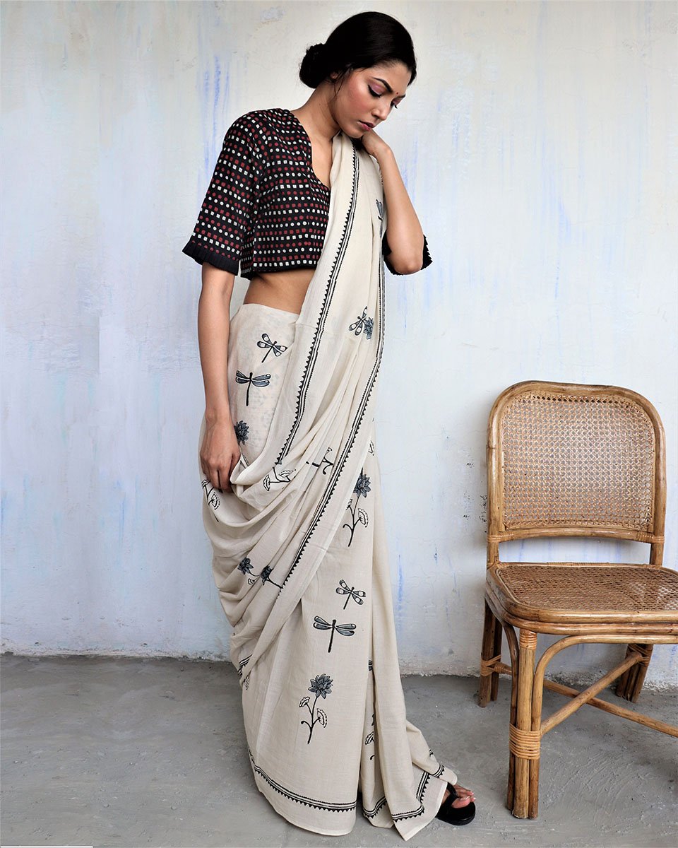 Saree | Sarees |  saree for farewell | Saree for wedding | Saree poses | Cotton Saree | Chidiyaa