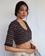 Blouse back design | Black blouse | Cotton blouse | Chidiyaa