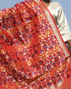 Uns Handwoven Banarasi Kimkhab Brocade Dupatta