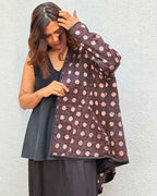 Moonchild Mashru Silk Reversible Quilted Jacket