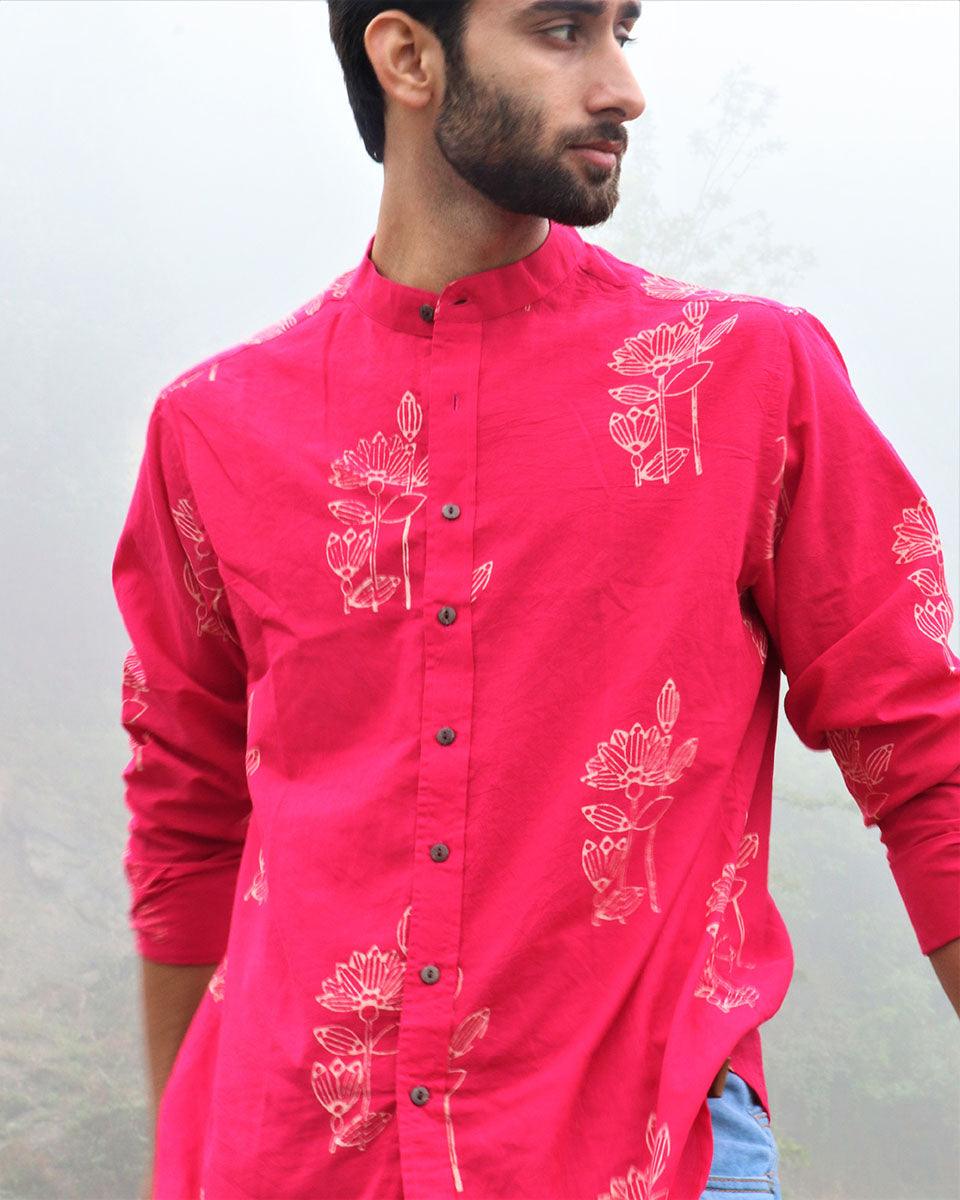 Rani Floral Block Printed Cotton Shirt