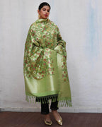 Junoon Handwoven Banarasi Kimkhab Brocade Dupatta