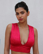 Sanchala Mashru Silk Blouse