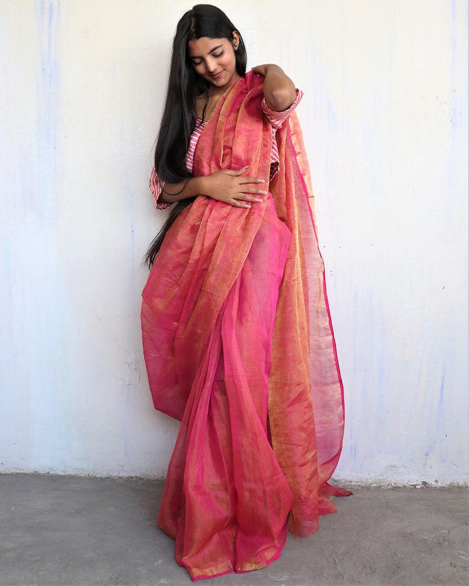 Linen saree | Saree for women | saree for wedding