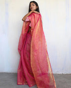 Linen saree | Linen zari saree | Linen saree online