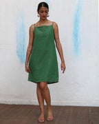 Lana Handwoven Linen Dress - Breathe