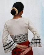 Blouse design | Blouse sleeves design | Cotton blouse white | Blouse neck design |Blouse back design | Chidiyaa