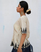 Ariel Blockprinted Cotton Top - NOMAD