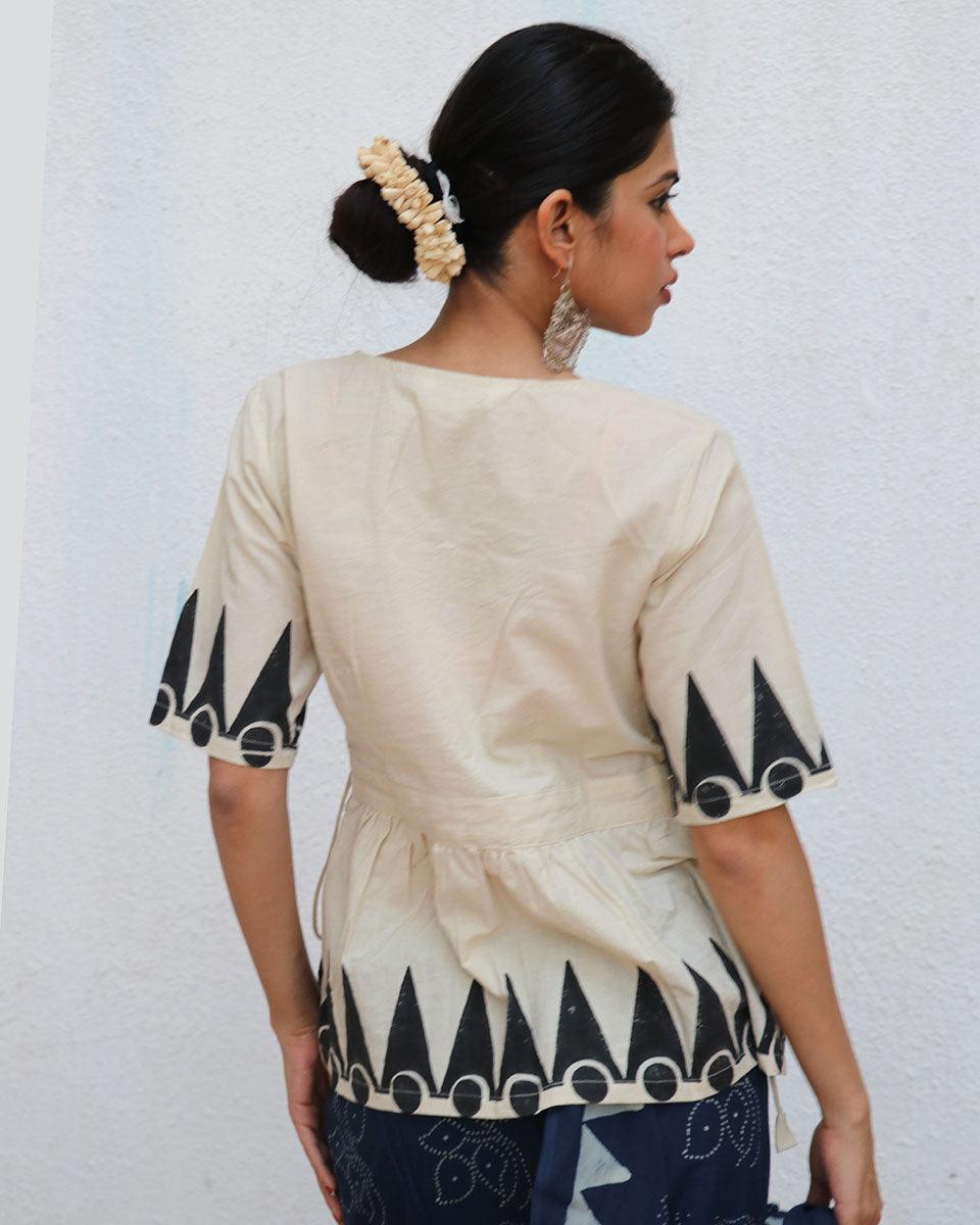 Ariel Blockprinted Cotton Top - NOMAD