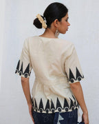 Ariel Blockprinted Cotton Top - NOMAD