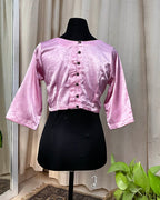 Pink Mashru Silk Blouse - Love Despite