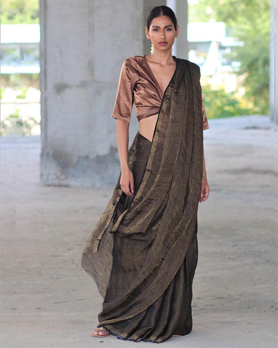 Saree | Saree for women | linen saree | saree design | Chidiyaa